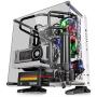 Thermaltake Core P3 ATX Tempered Glass Gaming Computer Case Chassis, Open Frame Panoramic Viewing, White Edition, CA-1G4-00M6WN-05,Snow