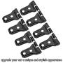 LAIKOU 8PCs Door Hinge Cover Decor Trim Exterior Protection Accessories Fit for 2018-2021 Jeep Wrangler JL JLU & Gladiator JT (Black)