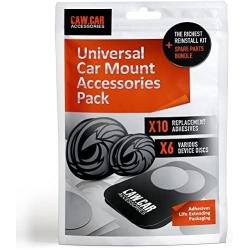 The Richest Replacement Pack for Any Magnetic Car Mount - PopSocket Compatible Metal Phone Plates (Discs) and 3M Adhesive Stickers in Unique Adhesives Life Extending Packaging