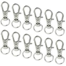 50 pcs Swivel Clasps Lanyard Snap Hook,cnomg Metal Swivel Lanyard Snap Hook Lobster Claw Clasp