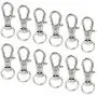 50 pcs Swivel Clasps Lanyard Snap Hook,cnomg Metal Swivel Lanyard Snap Hook Lobster Claw Clasp