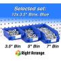 Right Arrange Pegboard Bins - 12 Pack Blue - Hooks to Any Peg Board - Organize Hardware, Accessories, Attachments, Workbench, Garage Storage, Craft Room, Tool Shed, Hobby Supplies, Small Parts Right Arrange Pegboard Bins - 12 Pack Blue - Hooks to Any Peg Board - Organize Hardware, Accessories, Attachments, Workbench, Garage Storage, Craft Room, Tool Shed, Hobby Supplies, Small Parts