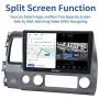 Dasaita 10 inch Screen Android 10.0 Car Stereo for Honda Civic 2006 to 2011 Radio Built-in Carplay Android Auto GPS Single Din Navigation 4G Ram 64G ROM DSP System 15Band EQ Multimedia
