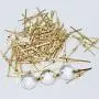 Waltz&F 33mm 300pcs Chandelier Connectors Clips Pins for Fastening Crystals Parts, Chandelier Replacements (Gold, 33mm) Waltz&F 33mm 300pcs Chandelier Connectors Clips Pins for Fastening Crystals Parts, Chandelier Replacements (Gold, 33mm)