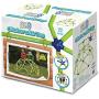 Eezy Peezy Monkey Bars Climbing Tower - Active Outdoor Fun for Kids Ages 3 to 8 Years Old, Green/Blue