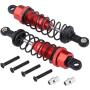 VERBAY Metal Oil Filled Front&Rear Shock Absorber for 1/12 WLtoys 12428 12423 RC Car Crawler Upgrad Part,Red