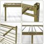 WeeHom Queen Size Metal Canopy Bed Frame No Box Spring Needed Support Mattress Foundation Easy Set-Up Steel Platform Bed Gold