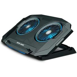 Gaming Laptop Cooling Pad 17.3 Inch 13-17 Inch，Laptop Cooler Pad Metal Mesh Mesa Design,2 Large Fans and 5 Angle Adjustable,4000 RPM, Easy to Carry, MacBook Computer Cooling Stand 15.6 Inch