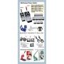 Asc365 Badge Button 3'' 75mm 100sets Pin Parts Supplies for Pro Maker Machine（item#015509）