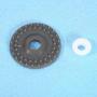 HEEPDD Knitting Machine Rubber Wheel, Metal Knitting Machine Accessory with 4 Ring for Silver Reed SK840 SK830 SK580 SK280 SK270