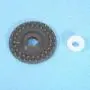 HEEPDD Knitting Machine Rubber Wheel, Metal Knitting Machine Accessory with 4 Ring for Silver Reed SK840 SK830 SK580 SK280 SK270