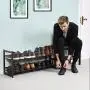SONGMICS 2-Tier Stackable Metal Shoe Rack Flat & Slant Adjustable Shoe Organizer Shelf for Closet Bedroom & Entryway Bronze ULMR02A SONGMICS 2-Tier Stackable Metal Shoe Rack Flat & Slant Adjustable Shoe Organizer Shelf for Closet Bedroom & Entryway Bronze ULMR02A