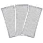 AMI PARTS W10208631A Filter Aluminum Mesh Microwave Oven Grease Filter 3-Pack（Packed in Box),Compatible with Whirlpool 12-15/16'' x 5-3/4'' x 1/16''