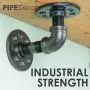 PIPE DÉCOR Electroplated Industrial Pipe Double Flange Brackets Set of 4 Industrial Steel Black Shelf Brackets for Hanging Shelves Wall Mounted Pre-Sealed Ready to Use Real Durable Metal (2 Inch) PIPE DÉCOR Electroplated Industrial Pipe Double Flange Brackets Set of 4 Industrial Steel Black Shelf Brackets for Hanging Shelves Wall Mounted Pre-Sealed Ready to Use Real Durable Metal (2 Inch)