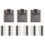 seeed studio Seeeduino XIAO Board Based on SAMD21Cortex M0+, 100% Compatible with Arduino IDE, Mounted breadboard Compatible USB Type-C (3pcs)