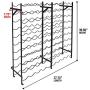Sorbus Wine Rack Free Standing Floor Stand - Racks Hold 100 Bottles of Your Favorite Wine - Large Capacity Elegant Wine Storage for Any Bar, Wine Cellar, Kitchen, Dining Room, etc