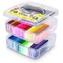 Polymer Clay Starter Kit, 36 Colors Oven Bake Clay, Baking Modeling Clay, DIY Craft Clay, 5 Sculpting Tools, Accessories, and Storage Box. 36 Blocks (1 oz/Piece) Polymer Clay Starter Kit, 36 Colors Oven Bake Clay, Baking Modeling Clay, DIY Craft Clay, 5 Sculpting Tools, Accessories, and Storage Box. 36 Blocks (1 oz/Piece)