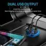 2-Pack Quick Charger 3.0 Dual USB Car Charger Socket with Voltmeter & Switch, Metal Waterproof 36W 12V Power Outlet Fast Charger for Car Boat Marine ATV Truck and More 2-Pack Quick Charger 3.0 Dual USB Car Charger Socket with Voltmeter & Switch, Metal Waterproof 36W 12V Power Outlet Fast Charger for Car Boat Marine ATV Truck and More