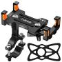 Tiakia Bike Phone Mount - Universal Motorcycle Mount Anti Shake & 360° Rotation, Face & Touch ID Bicycle Phone Holder Compatible with Samsung Galaxy S9/S8 Plus / Google Pixel / iPhone (Black + orange)