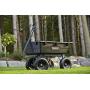 Gorilla Carts Heavy-Duty Poly Yard Dump Cart | 2-In-1 Convertible Handle, 1200 lbs capacity | GOR6PS model