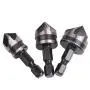 Drill Warehouse 3 Piece 1/4'' Hex 12/16/19mm Countersink Bore Set for Wood Metal Quick Change Bit, Pack in Metal Box Drill Warehouse 3 Piece 1/4'' Hex 12/16/19mm Countersink Bore Set for Wood Metal Quick Change Bit, Pack in Metal Box