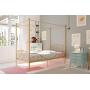 DHP Metal Canopy Bed with Sturdy Bed Frame - Twin Size (Gold)