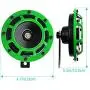 Eletric Car Horn Kit 12V Super Loud High Tone and Low Tone Metal Twin with Green Protective Grill Works on Any 12 Volt Vehicle Horn Including Cars, Trucks, Vans, Motorcycles, Buses, Buses,Boats… Eletric Car Horn Kit 12V Super Loud High Tone and Low Tone Metal Twin with Green Protective Grill Works on Any 12 Volt Vehicle Horn Including Cars, Trucks, Vans, Motorcycles, Buses, Buses,Boats…