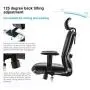 SIHOO Ergonomics Office Chair Computer Chair Desk Chair, Adjustable Headrests Chair Backrest and Armrests Mesh Chair (Black)…