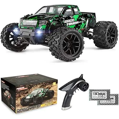 HAIBOXING 1:18 Scale All Terrain RC Car 18859E, 36 KPH High Speed 4WD Electric Vehicle with 2.4 GHz Remote Control, 4X4 Waterproof Off-Road Truck with Two Rechargeable Batteries HAIBOXING 1:18 Scale All Terrain RC Car 18859E, 36 KPH High Speed 4WD Electric Vehicle with 2.4 GHz Remote Control, 4X4 Waterproof Off-Road Truck with Two Rechargeable Batteries