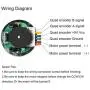 Bemonoc Encoder Metal Gearmotor DC 24V High Speed 150RPM Gear Motor with Two-channel Hall Effect Encoder for DIY Parts