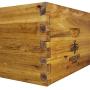 Hoover Hives 10 Frame Langstroth Beehive Dipped in 100% Beeswax Includes Wooden Frames & Waxed Foundations (2 Deep Boxes, 1 Medium Box)
