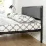 Zinus Korey 14'' Steel Platform Bed Frame with Upholstered Headboard and Wood Slat Support, Queen Zinus Korey 14'' Steel Platform Bed Frame with Upholstered Headboard and Wood Slat Support, Queen