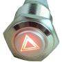 ESUPPORT 12V Car Red LED Emergency Hazard Warning Push Button Metal Switch