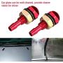 2pcs Windshield Nozzle Washer Nozzle, Keenso Universal Car Auto Windshield Wiper Spray Jet Nozzle Replacement Kit(Red)