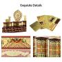 Microworld Tibet Prayer Wheel 3D Metal Puzzle Jigsaw Laser Cut Brain Teaser DIY Model Building Kits Toys J051