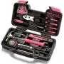 Cartman Pink 39-Piece Tool Set - General Household Hand Tool Kit with Plastic Toolbox Storage Case Cartman Pink 39-Piece Tool Set - General Household Hand Tool Kit with Plastic Toolbox Storage Case