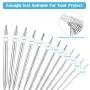 12 Pieces Stainless Steel Circular Knitting Needles Set 32 Inch Crochet Needles Yarn Needles for Any Weave Yarn Projects, 12 Sizes 12 Pieces Stainless Steel Circular Knitting Needles Set 32 Inch Crochet Needles Yarn Needles for Any Weave Yarn Projects, 12 Sizes
