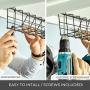 Under Desk Cable Management Tray - Under Desk Cable Organizer for Wire Management. Desk Cable Tray with 25 Extra Straps. Perfect Standing Desk Cable Management Rack (Black Wire Tray - Set of 2X 17)