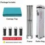 Eurmax 10x10 Ez Pop Up Canopy Tent Commercial Instant Canopies with Heavy Duty Roller Bag,Bonus 4 Sand Weights Bags(Turquoise)