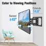 Mounting Dream TV Mount Bracket for 42-70 Inch Flat Screen TVs, Full Motion TV Wall Mounts with Swivel Articulating Dual Arms, Heavy Duty Design - Max VESA 600x400mm, 100 LBS Loading, MD2296