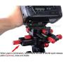 iShoot Universal All Metal 150mm 4-Way Macro Focusing Rail Slider Close-up Shooting Head Camera Support Bracket Holder with Arca-Swiss Fit Clamp and Quick Release Plate in Bottom for Tripod Ballhead