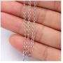 33FT Stainless Steel Jewelry Chains Silver Extender Chains Twisted Cable Chains Link Bulk for Jewelry Makings