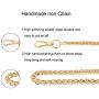PandaHall Elite 50 inch 7MM Width Iron Purse Chain Strap Handbags Replacement Accessories for Wallet Clutch Satchel Tote Bag Shoulder Crossbody Bag with 2 Pieces Metal Buckles Gold
