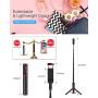 Selfie Stick Tripod, BlitzWolf Lightweight Aluminum All in One Extendable Phone Tripod Selfie Stick Bluetooth with Remote for iPhone 11 Pro/XS MAX/XS/XR/X/8 Plus/7 Plus/6S, Galaxy S10/S9/S9 Plus, More