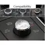 MAXDOOL AMG Metal Modified Center Console Multimedia Control Button Knob Trims Cover Decals Emblems Stickers for Mercedes Benz A B E GLK GLA CLA GLE ML GL Class (29mm Knob)