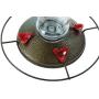 Prime Durable Hanging Metal & Bottle Glass Hummingbird Feeder Most Visited Place to Your House & Outdoor Garden Watch Birds from Your Window Features 4 Red Flower Feeding Ports 11 Fluid Oz Capacity