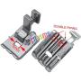 CKPSMS Brand - CY-9908L 2PCS Low Shank Metal Double Welting Cording Piping Foot/Feet