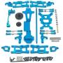 SONPP 144001,Metal Swing Arm Steering Cup Shock Tower Upgrade Accessories Kit for 144001 1/14 Parts Accessories,Blue