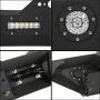 Front Bumper W/Winch Plate & LED Lights D-rings for 2007-2018 Jeep Wrangler JK Front Bumper