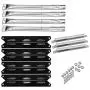 Hisencn Grill Repair Kit Compatible with Kenmore 146.16198211, 146.23676310, 146.34611410, 146.23678310, 146.10016510, 146.16197210, 146.16132110, 146.34461410 Burner, Porcelian Heat Plate, Crossover